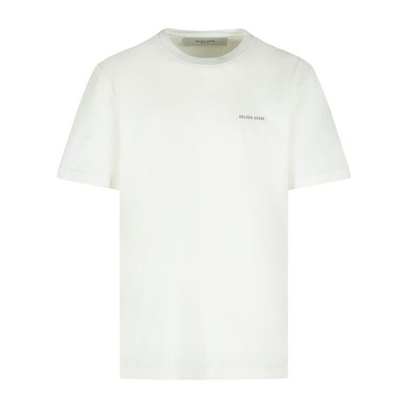 Golden Goose White Cotton T-Shirt Men